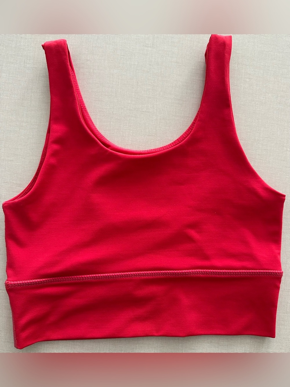 DYI Bright Red Scoop-Front Sports Bralette